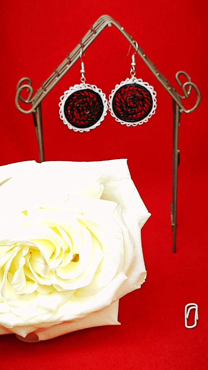 Серьги квиллинг «Круги»