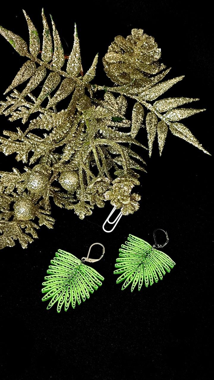 Серьги квиллинг.