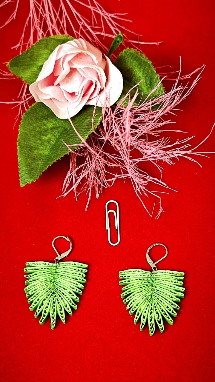 Серьги квиллинг.