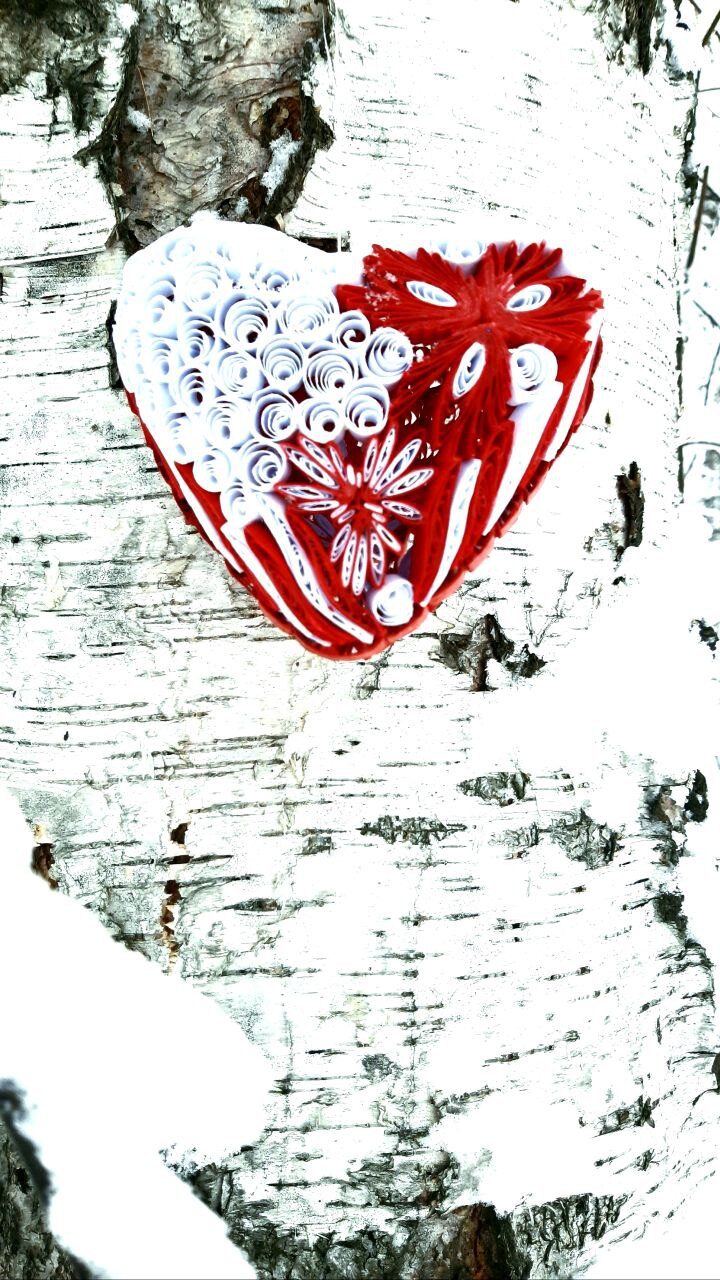 Двухстороннее объемное сердце «Валентинка»