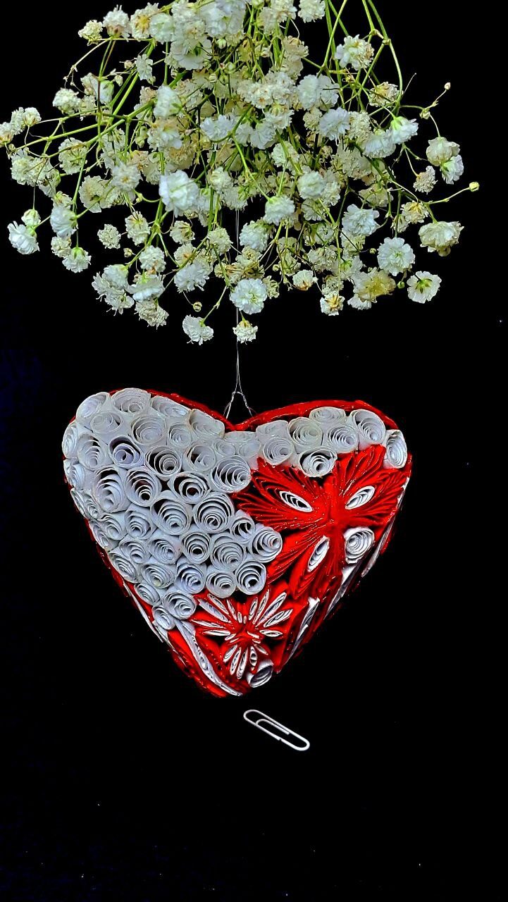 Двухстороннее объемное сердце «Валентинка»