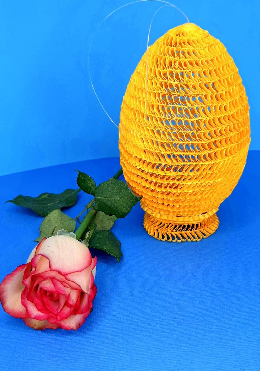 Пасхальное яйцо квиллинг ФАБЕРЖЕ