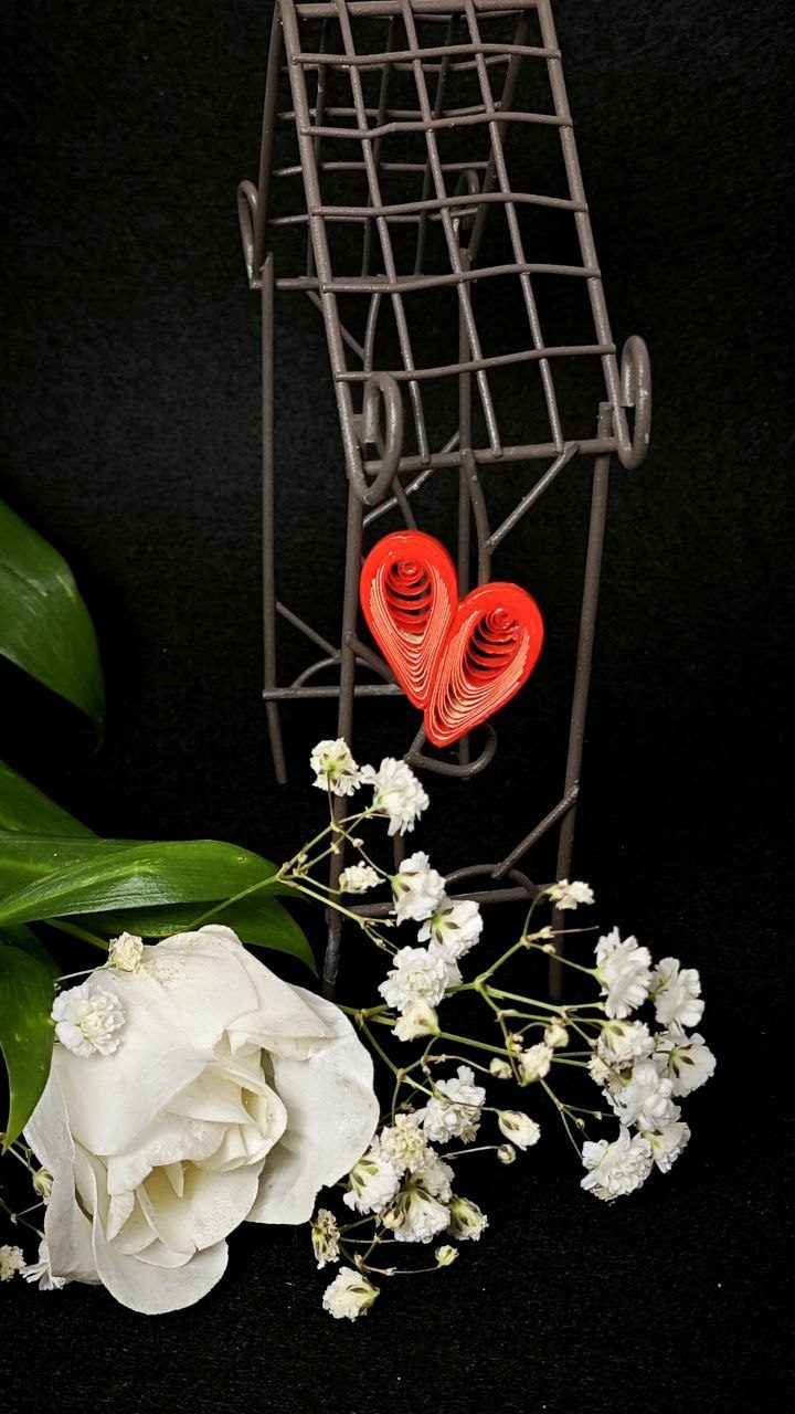 Брошки квиллинг-графика «ВАЛЕНТИНКИ»