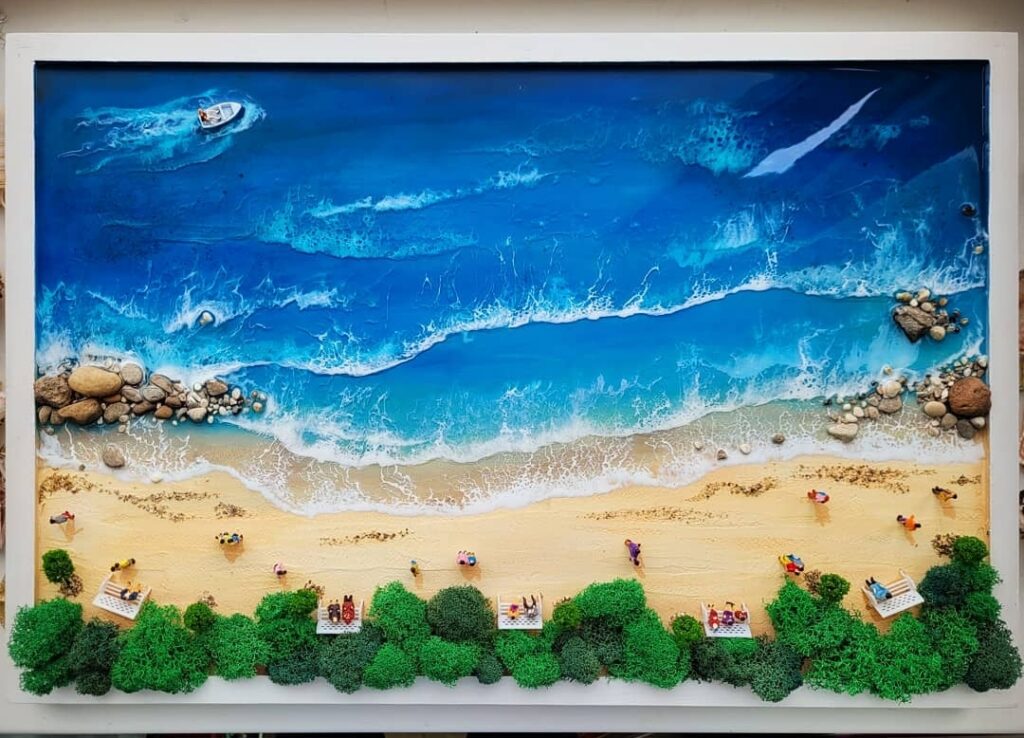 Картина «Море надежд» 60*40см из смолы