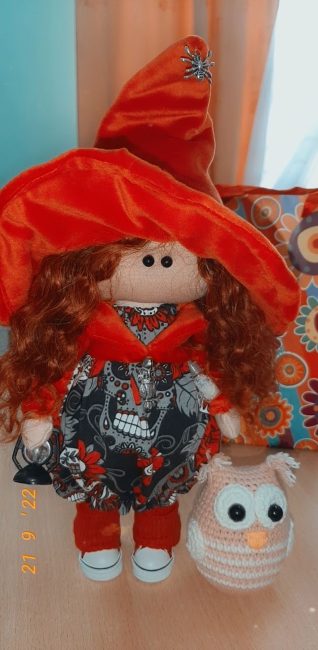 Кукла интерьерная текстильная