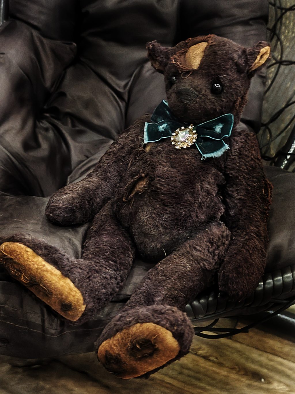 Винтажный плюшевый медведь