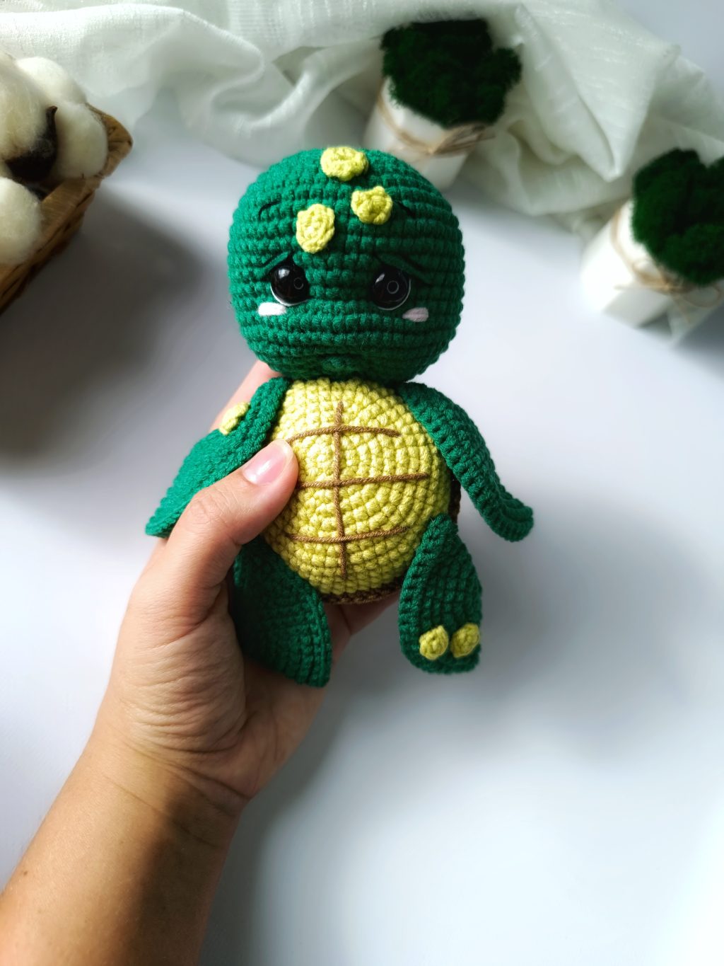 Игрушка вязаная ручной работы Черепашка