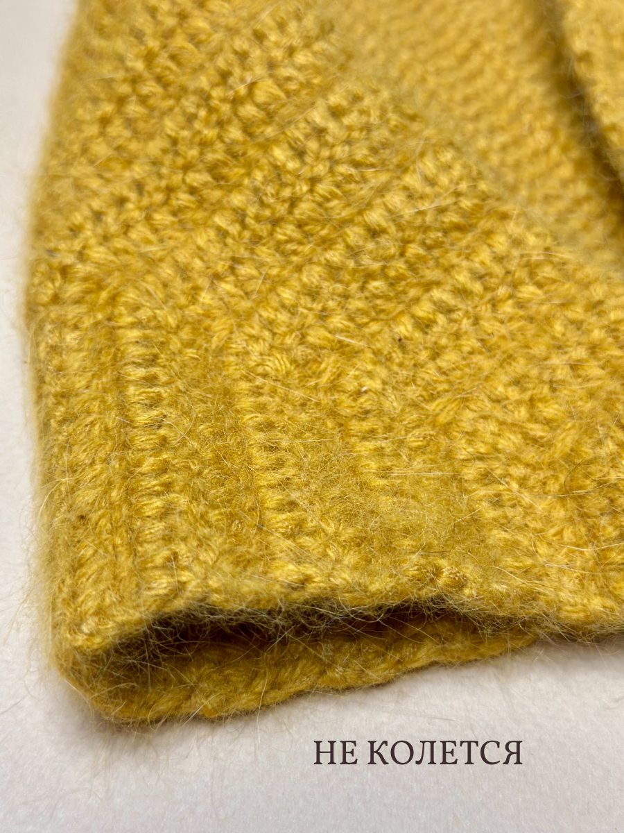 Чепчик-косынка вязаная