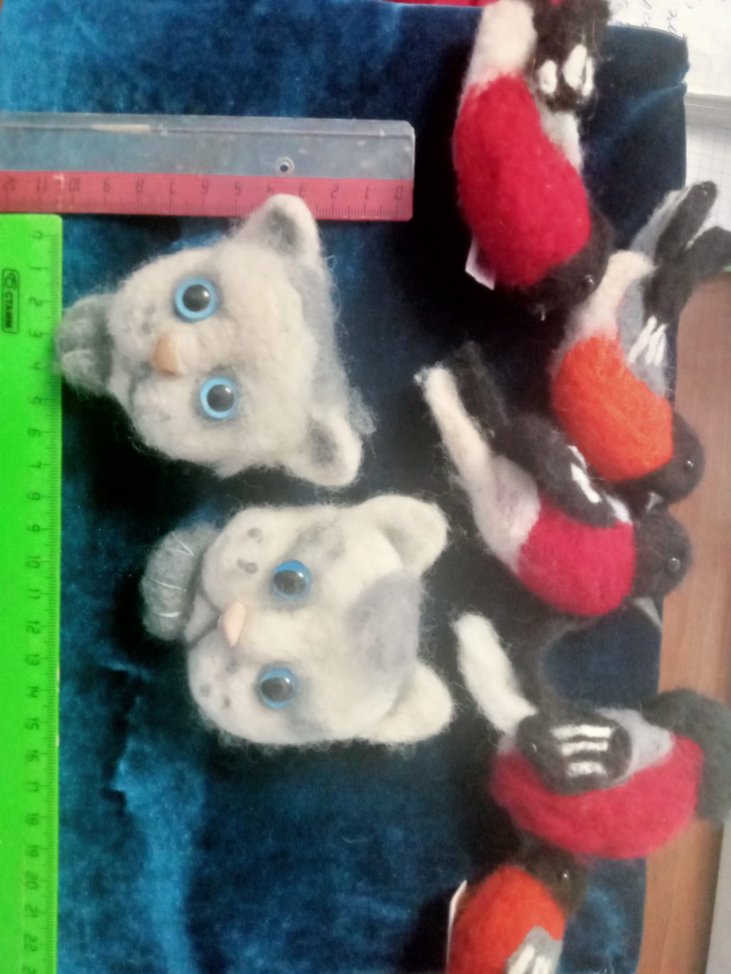 Брошь снегирь\брошь котик