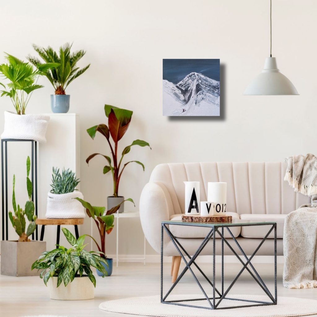 Текстурная картина Снежное одиночество