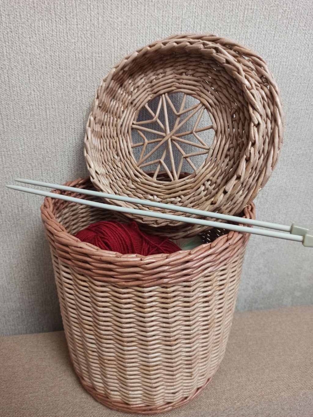 Ведерко-бочонок для рукоделия