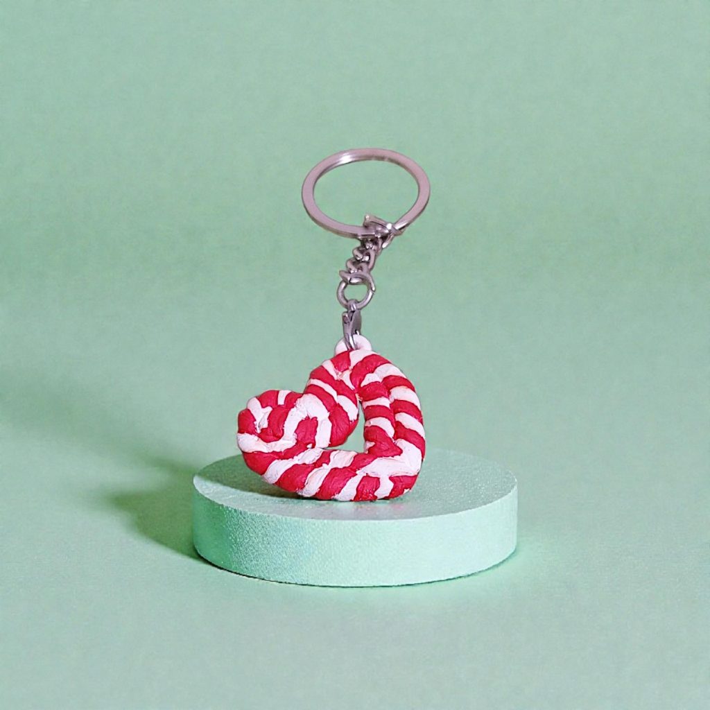 Брелок новогодний/романтичный леденец