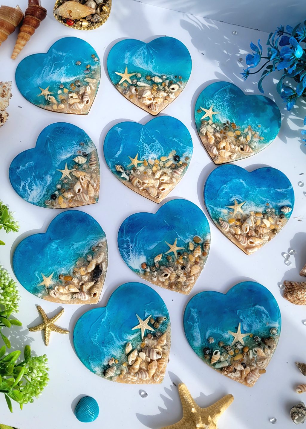 Магнит Сердце моря ручной работы