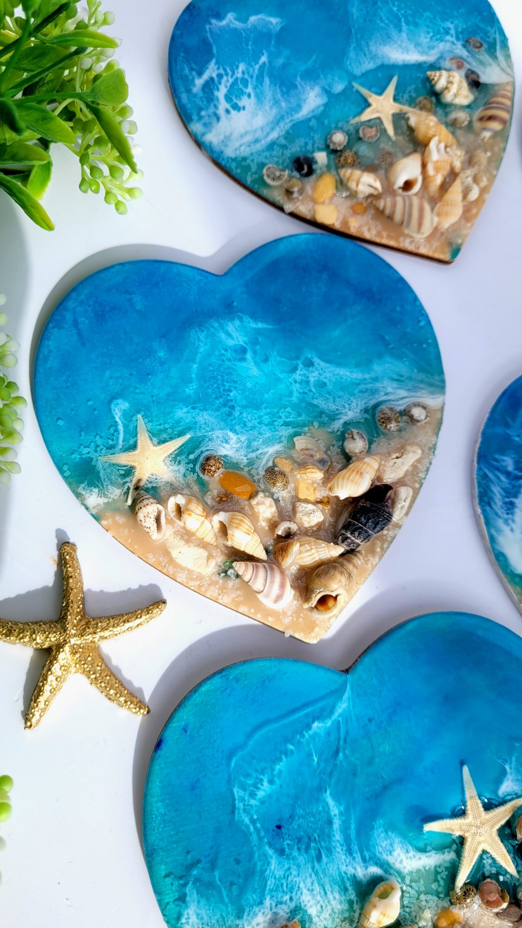 Магнит Сердце моря ручной работы