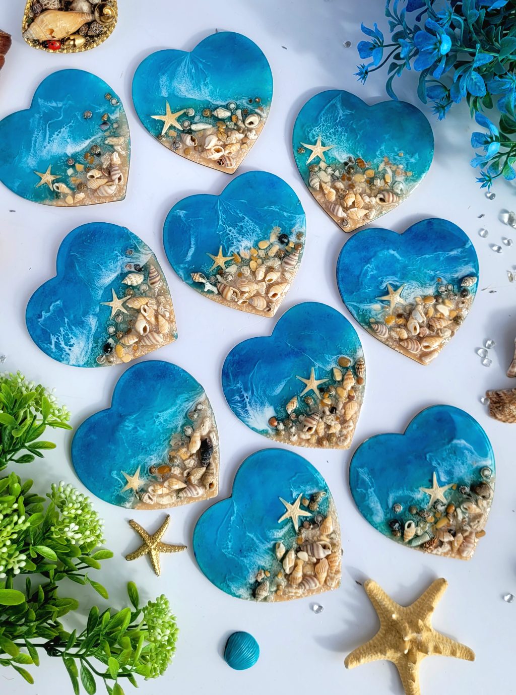 Магнит Сердце моря ручной работы