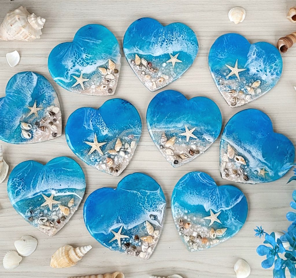 Магнит Сердце моря ручной работы