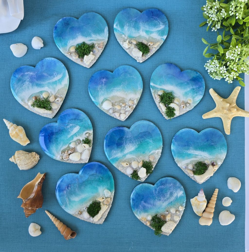 Магнит Сердце моря ручной работы