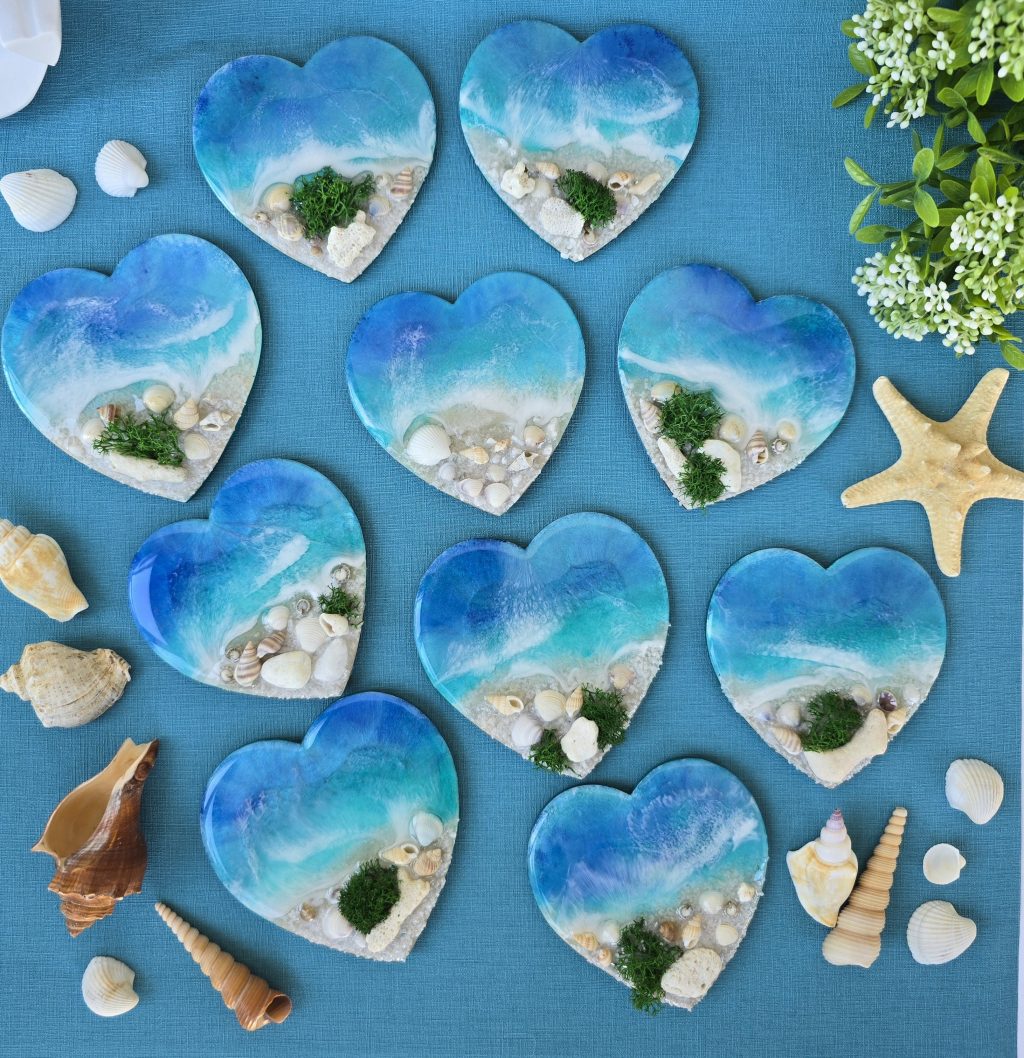 Магнит Сердце моря ручной работы