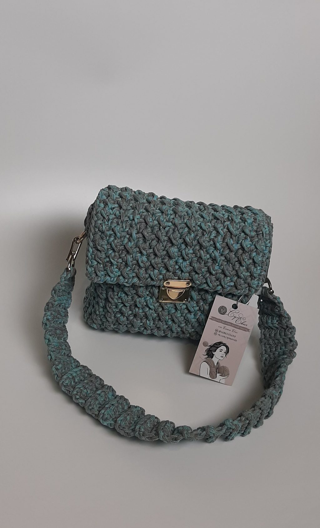 Сумка-сундук меланж