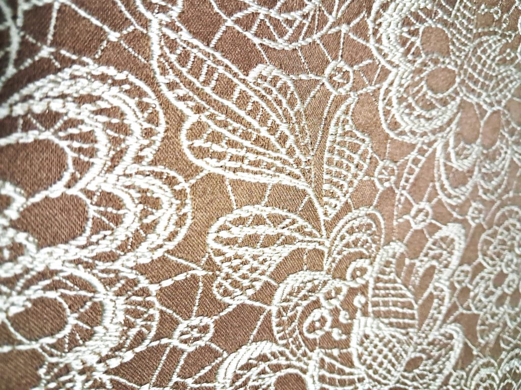 Сумка шоппер с имитацией вышивки кремовая