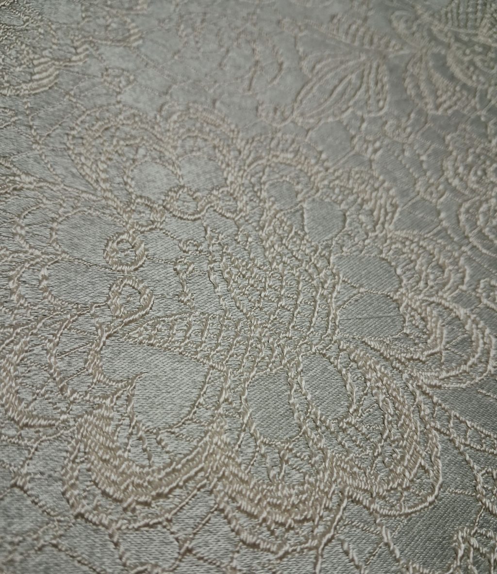 Сумка шоппер с имитацией вышивки бирюзовая