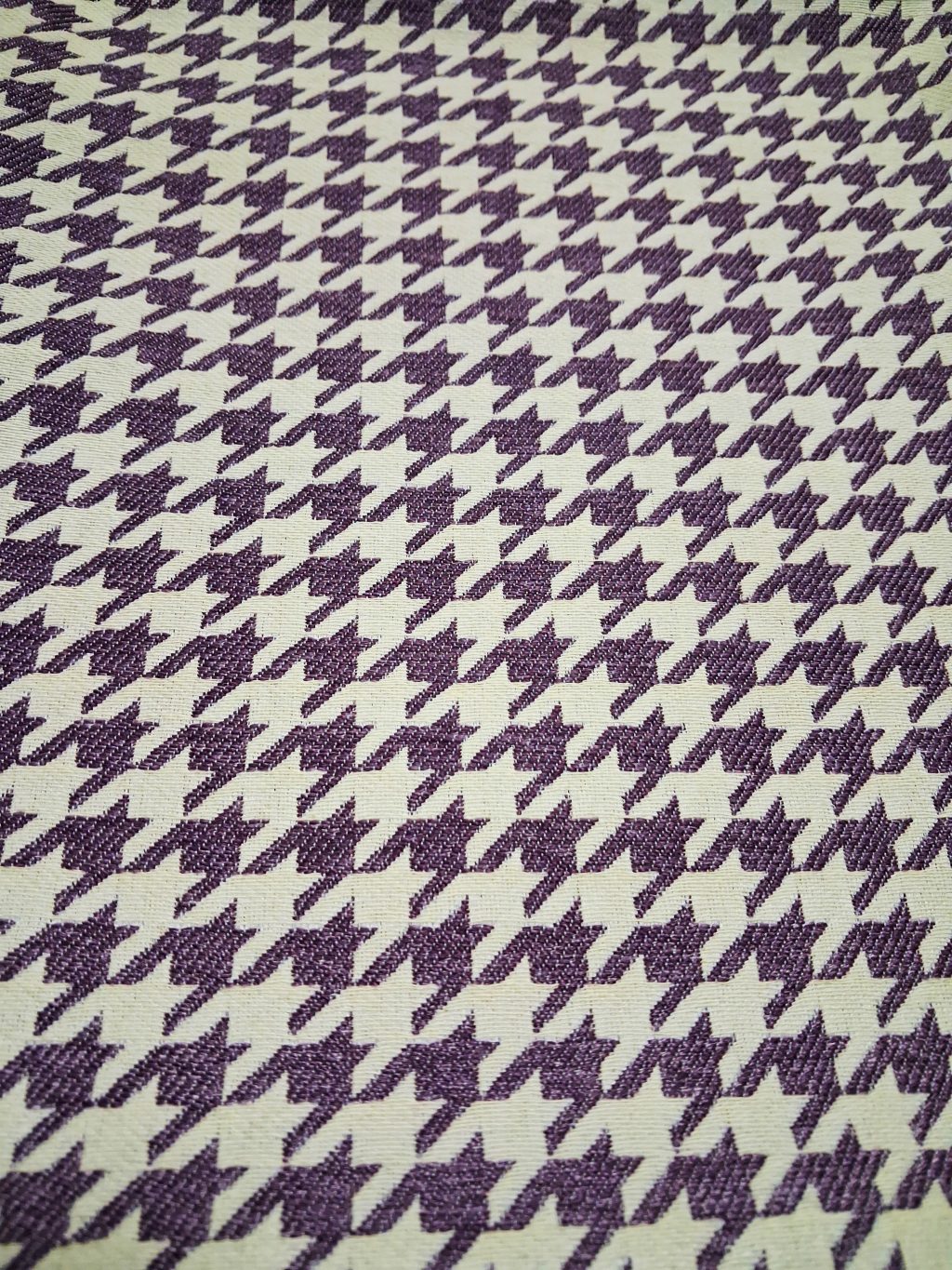 Сумка шоппер с узором труссарди. Фиолетовая.