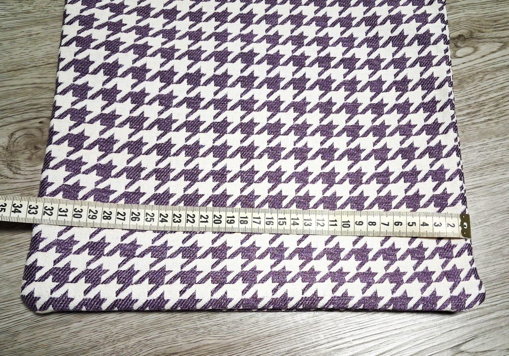 Сумка шоппер с узором труссарди. Фиолетовая.