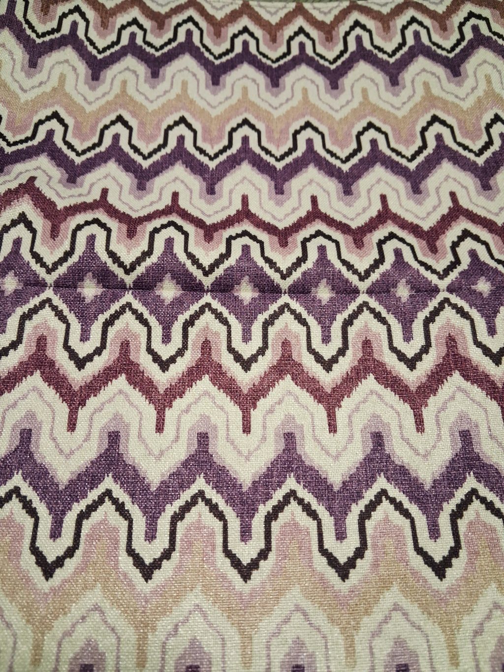 Сумка шоппер с геометрическим узором. Фиолетовая.