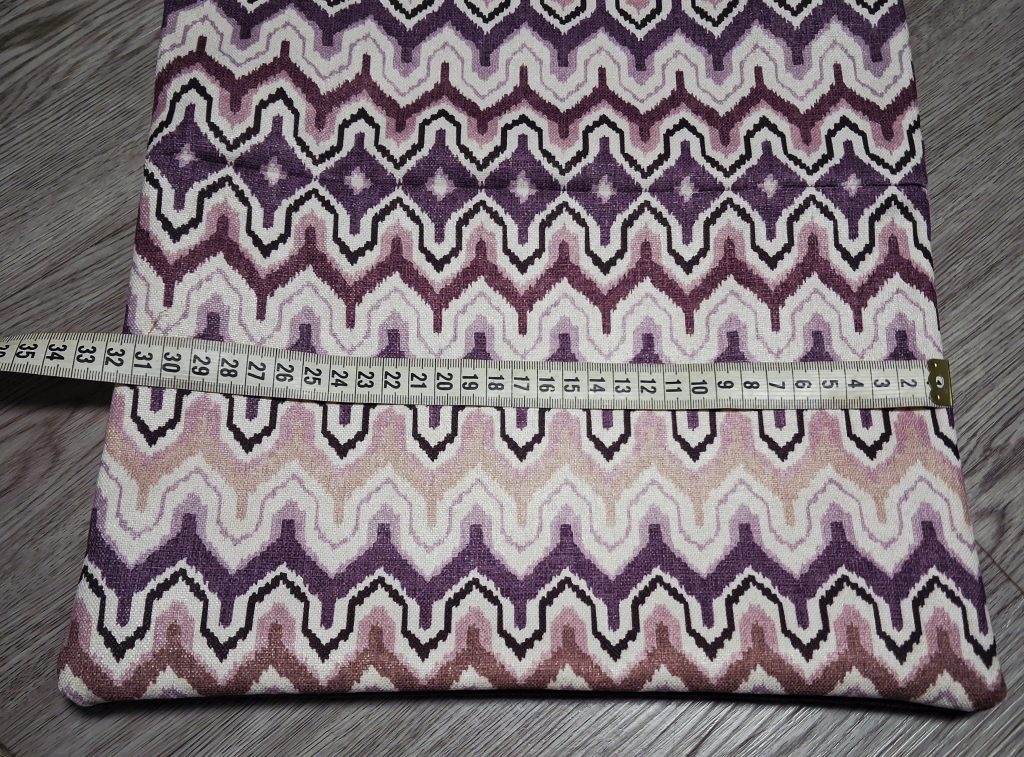 Сумка шоппер с геометрическим узором. Фиолетовая.