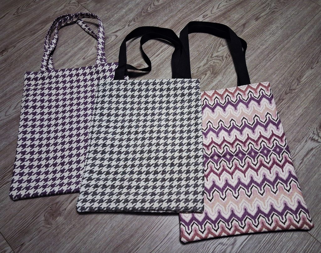 Сумка шоппер с узором труссарди. Графит.