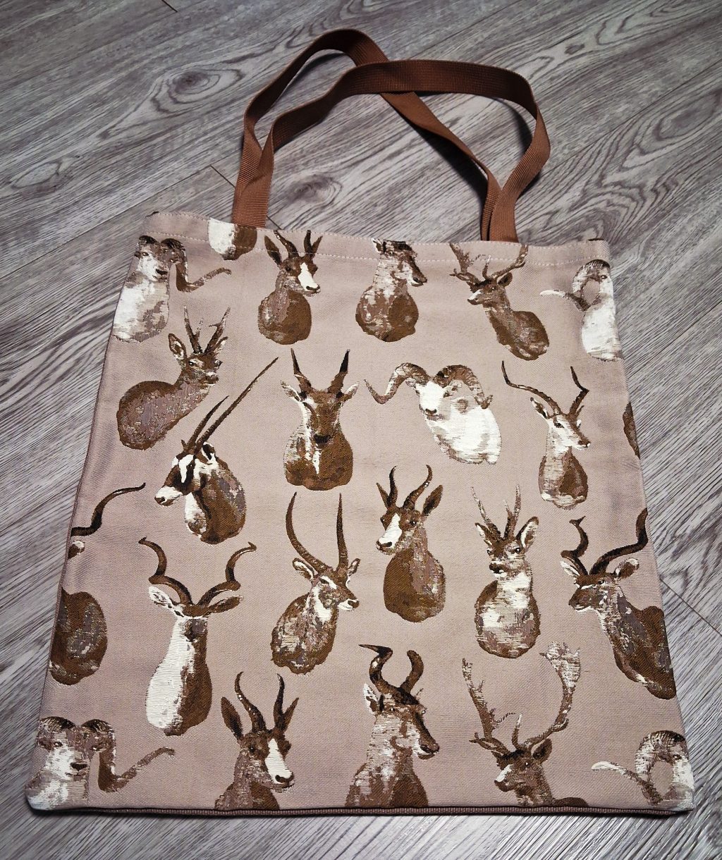 Сумка шоппер тканевая с портретами животных