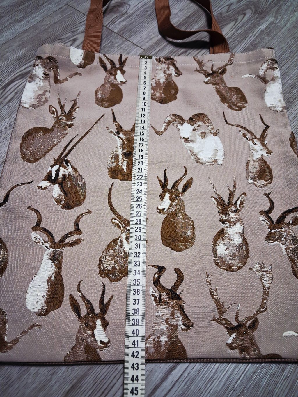 Сумка шоппер тканевая с портретами животных