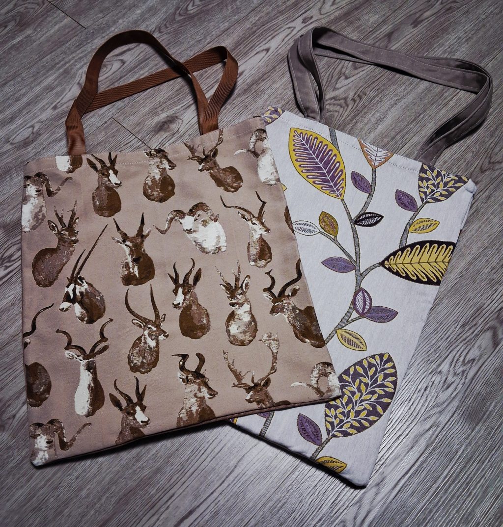 Сумка шоппер тканевая с портретами животных