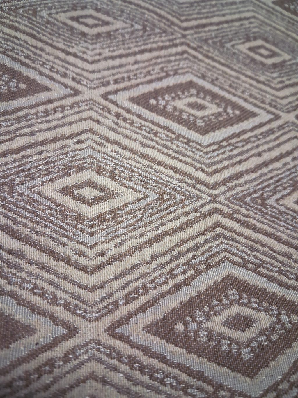 Сумка шоппер тканевая с ромбами