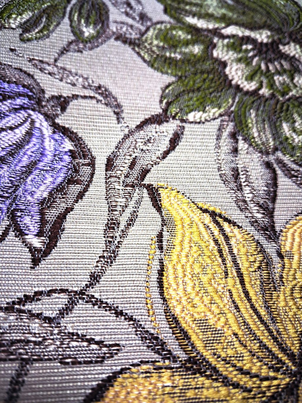 Сумка шоппер тканевая жаккардовая с цветами