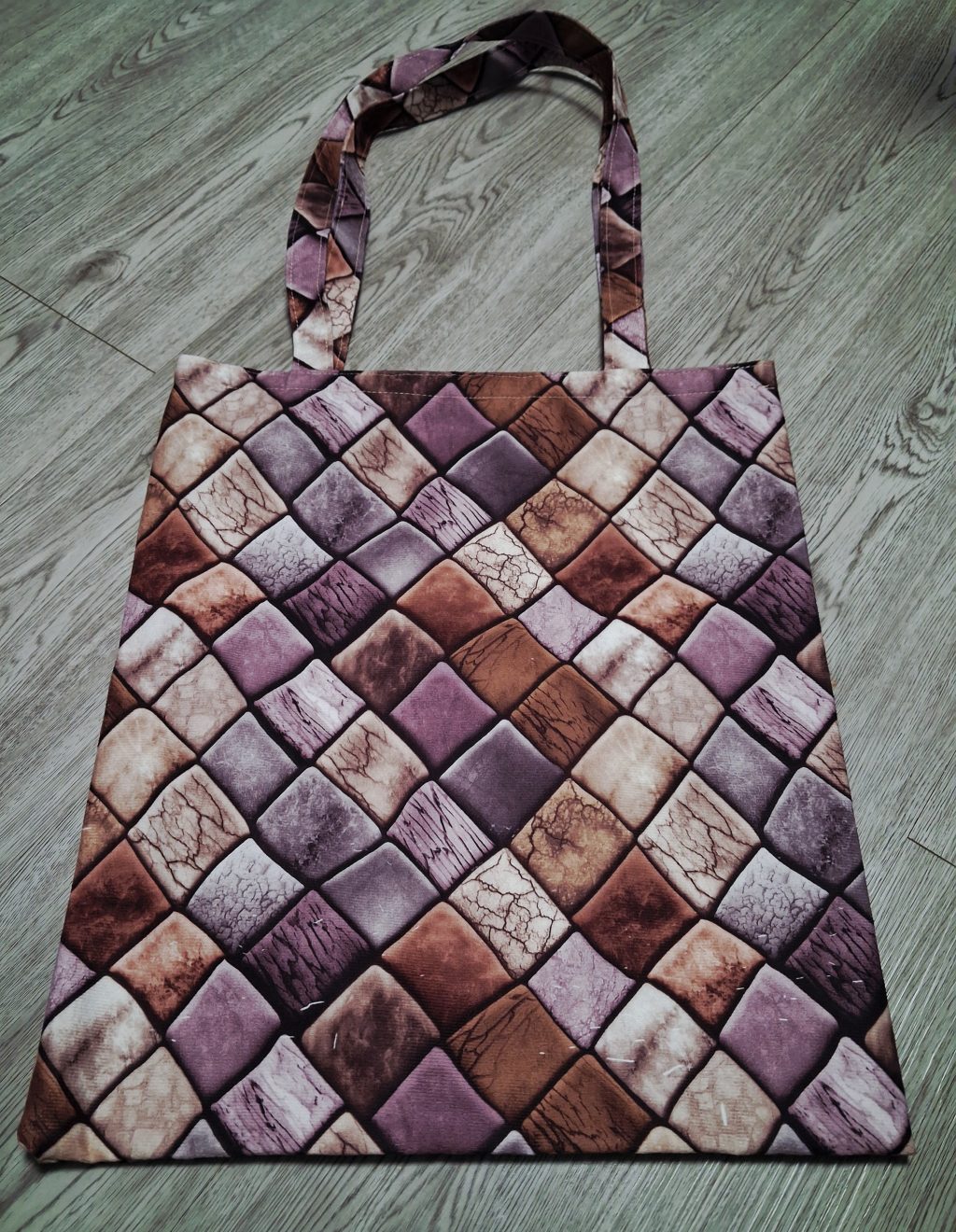 Сумка шоппер большая, из велюра