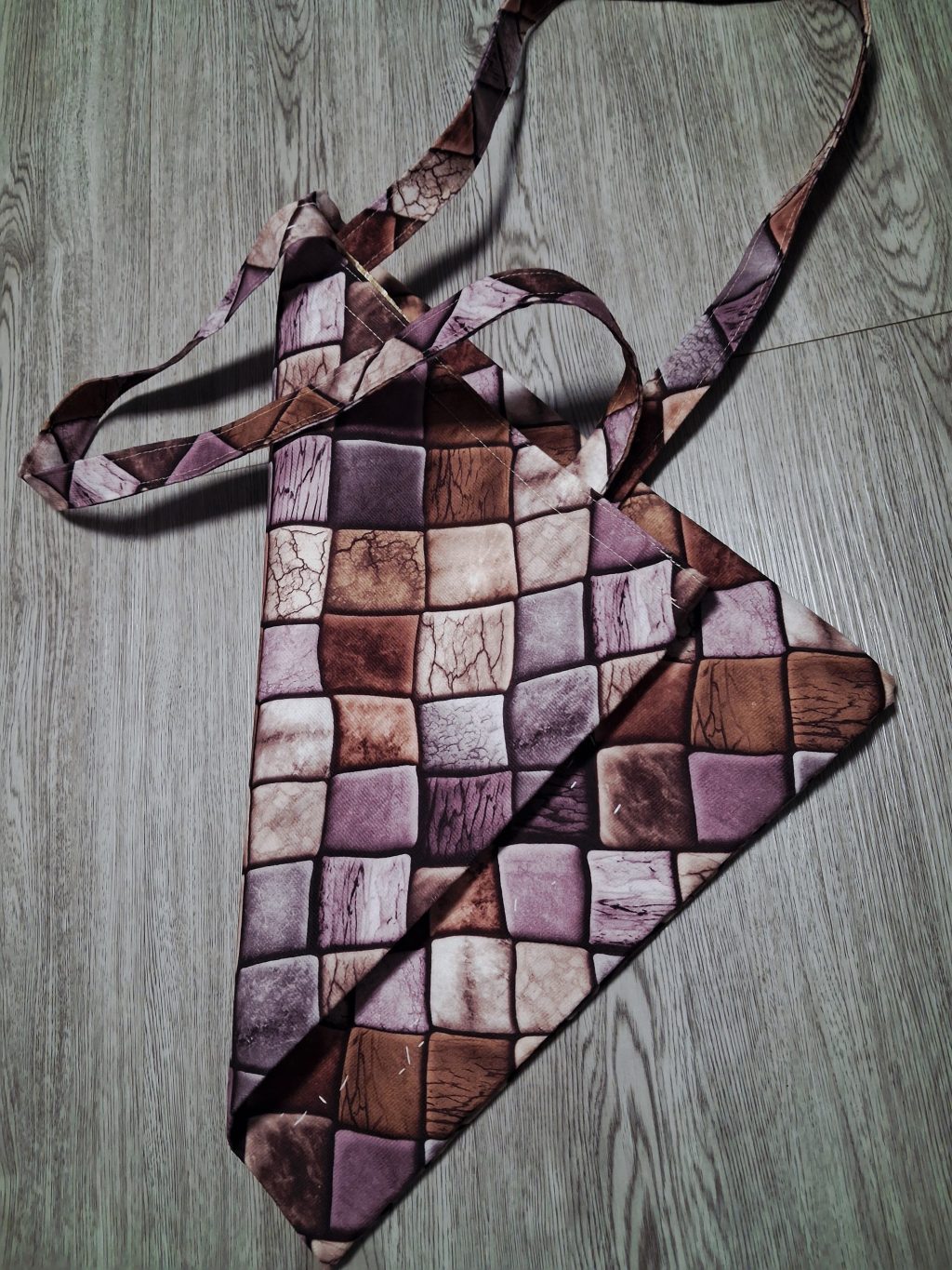 Сумка шоппер большая, из велюра