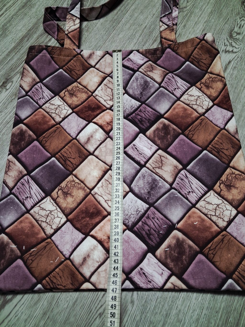 Сумка шоппер большая, из велюра