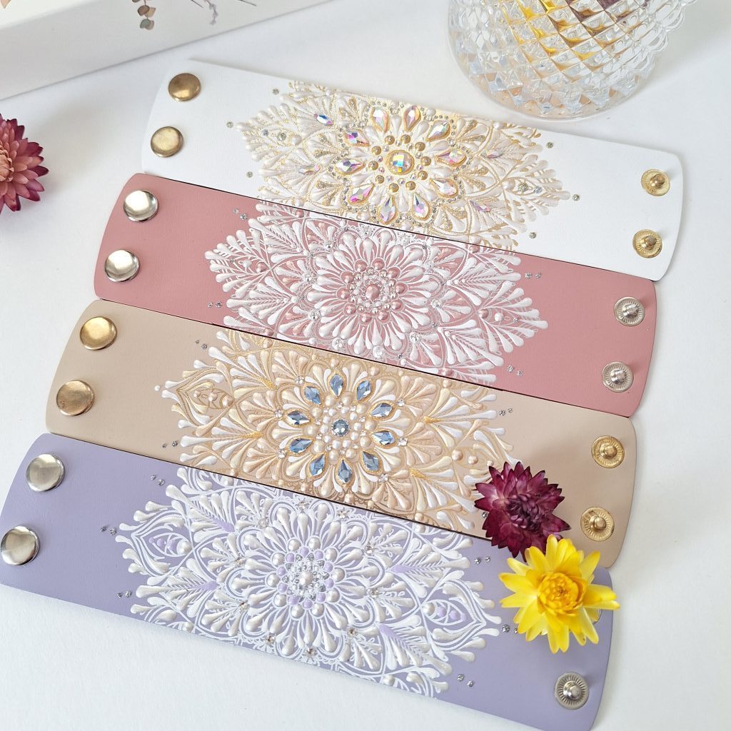 Браслет на запястье 16-17 см из натуральной кожи