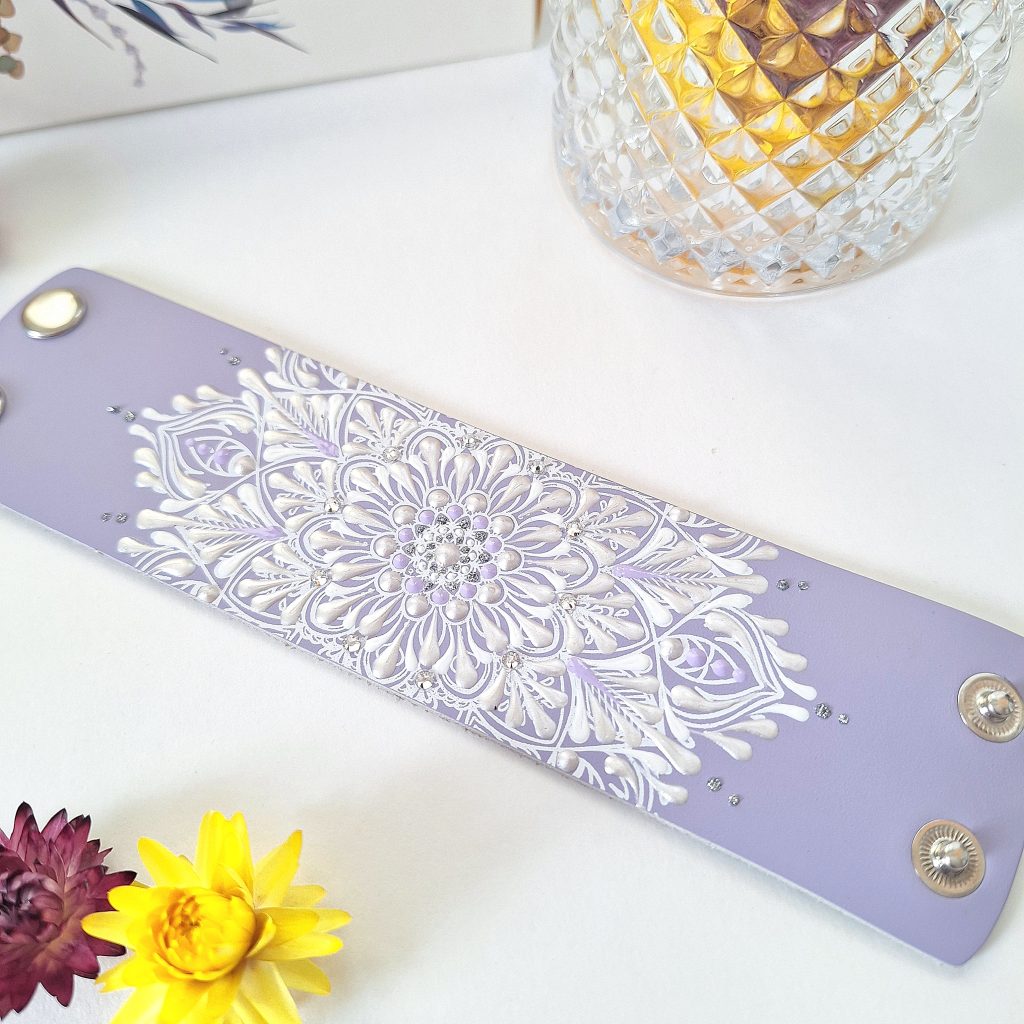 Браслет на запястье 16-17 см из натуральной кожи