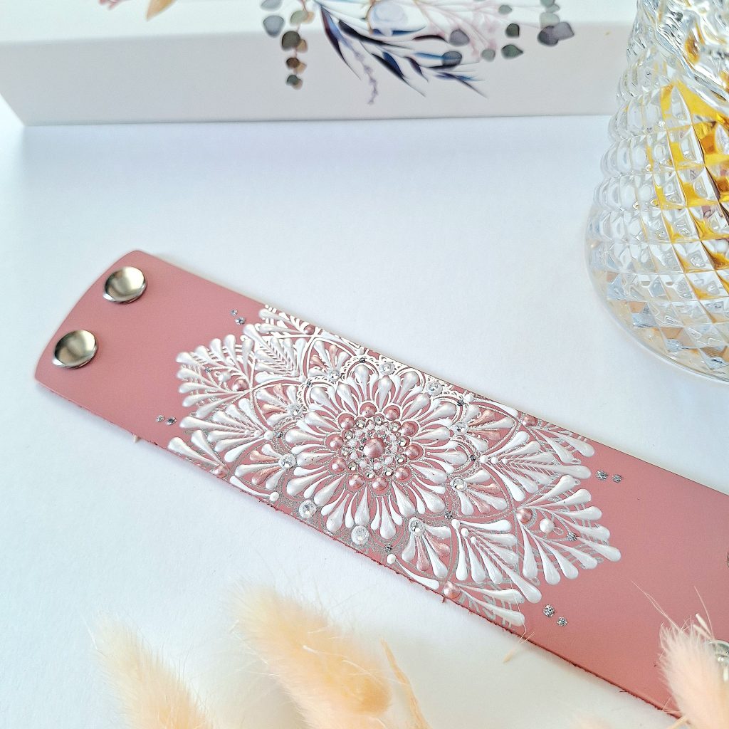 Браслет на запястье 16-17 см из натуральной кожи