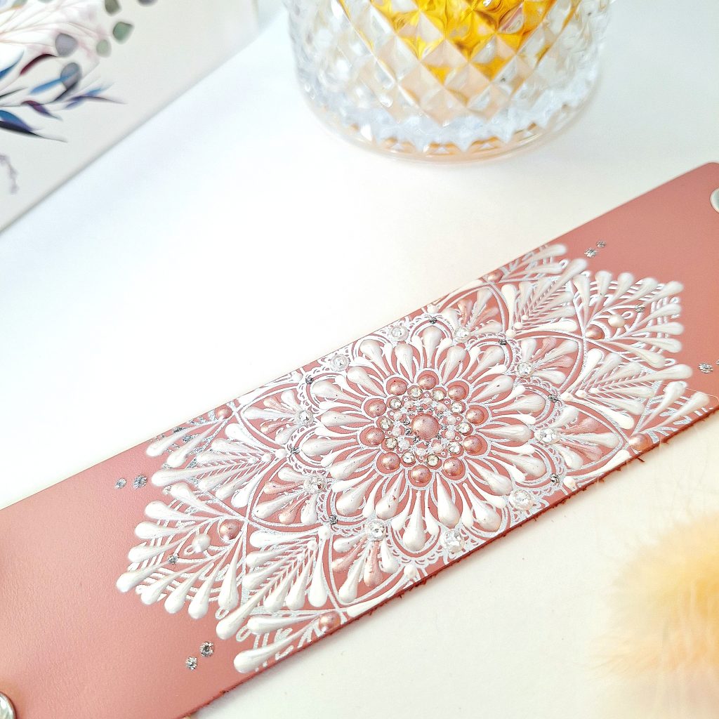 Браслет на запястье 16-17 см из натуральной кожи