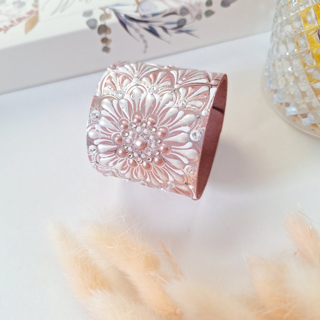 Браслет на запястье 16-17 см из натуральной кожи