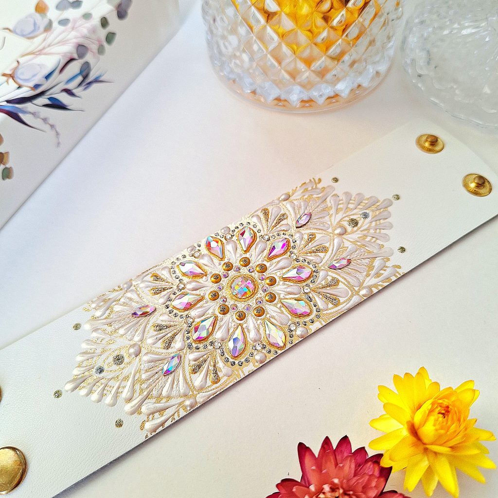 Браслет на запястье 16-17 см из натуральной кожи