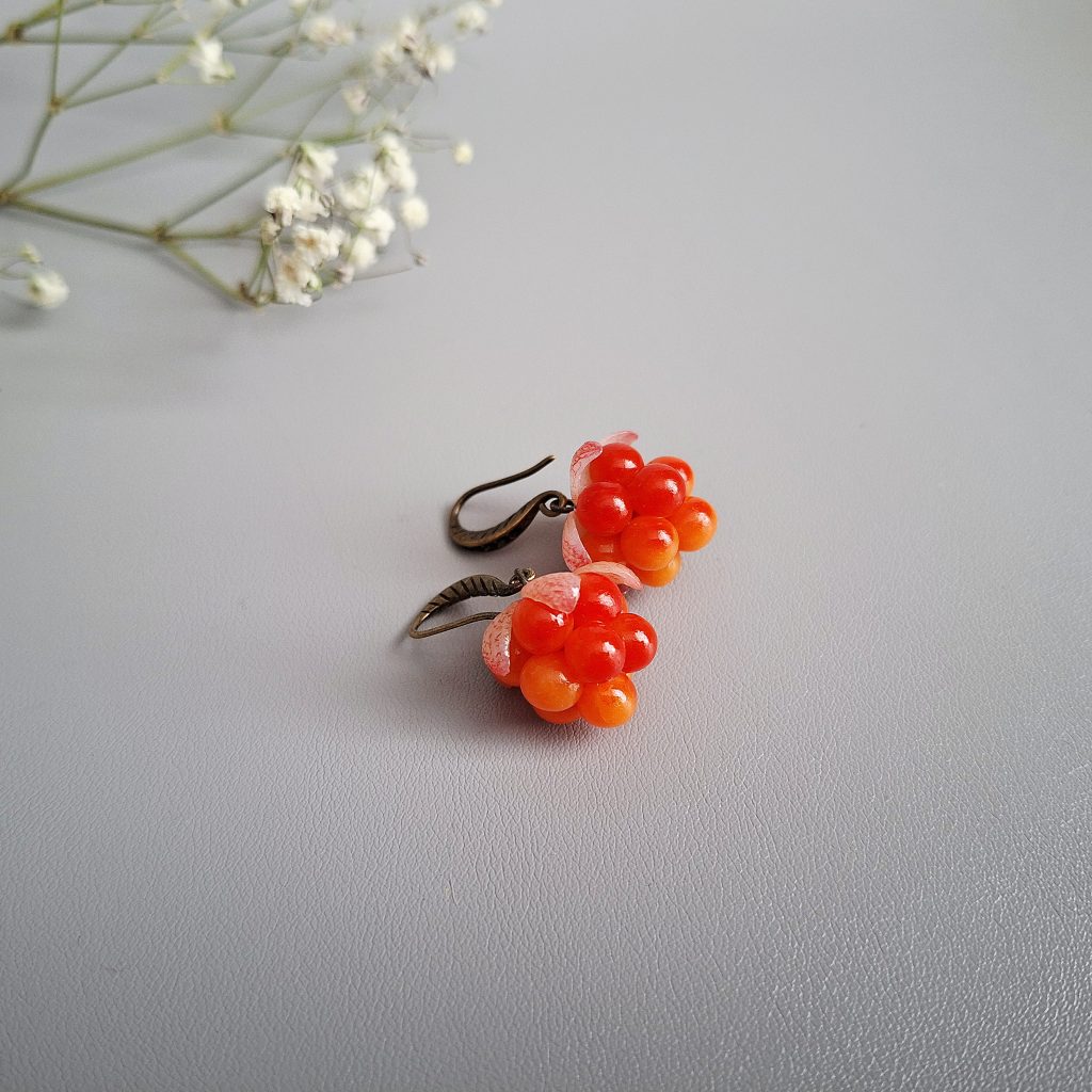 Серьги Морошка