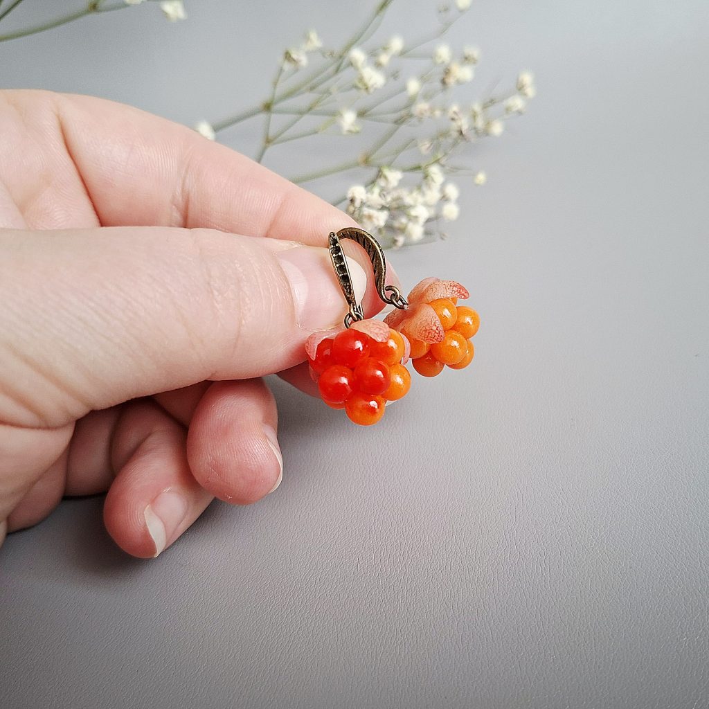 Серьги Морошка