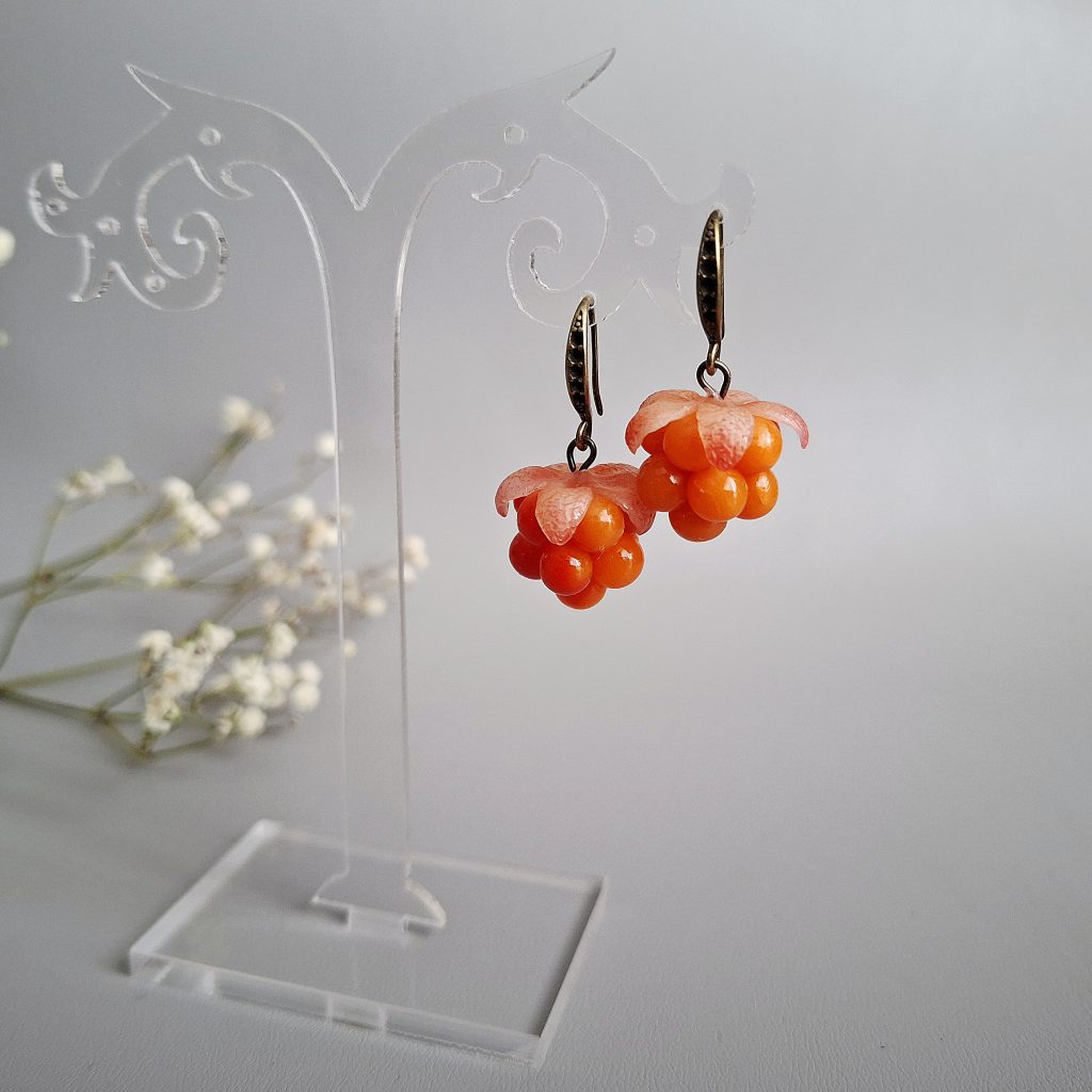 Серьги Морошка