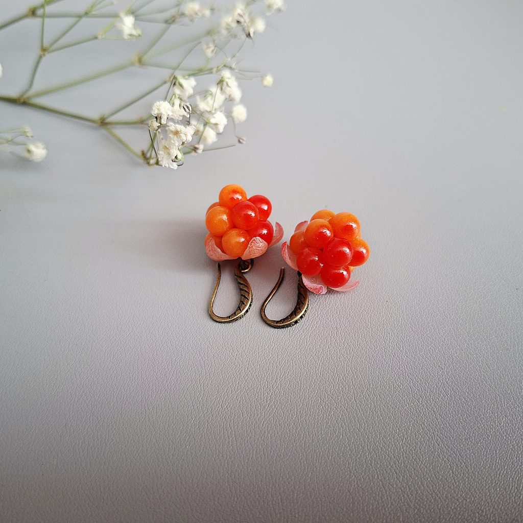 Серьги Морошка