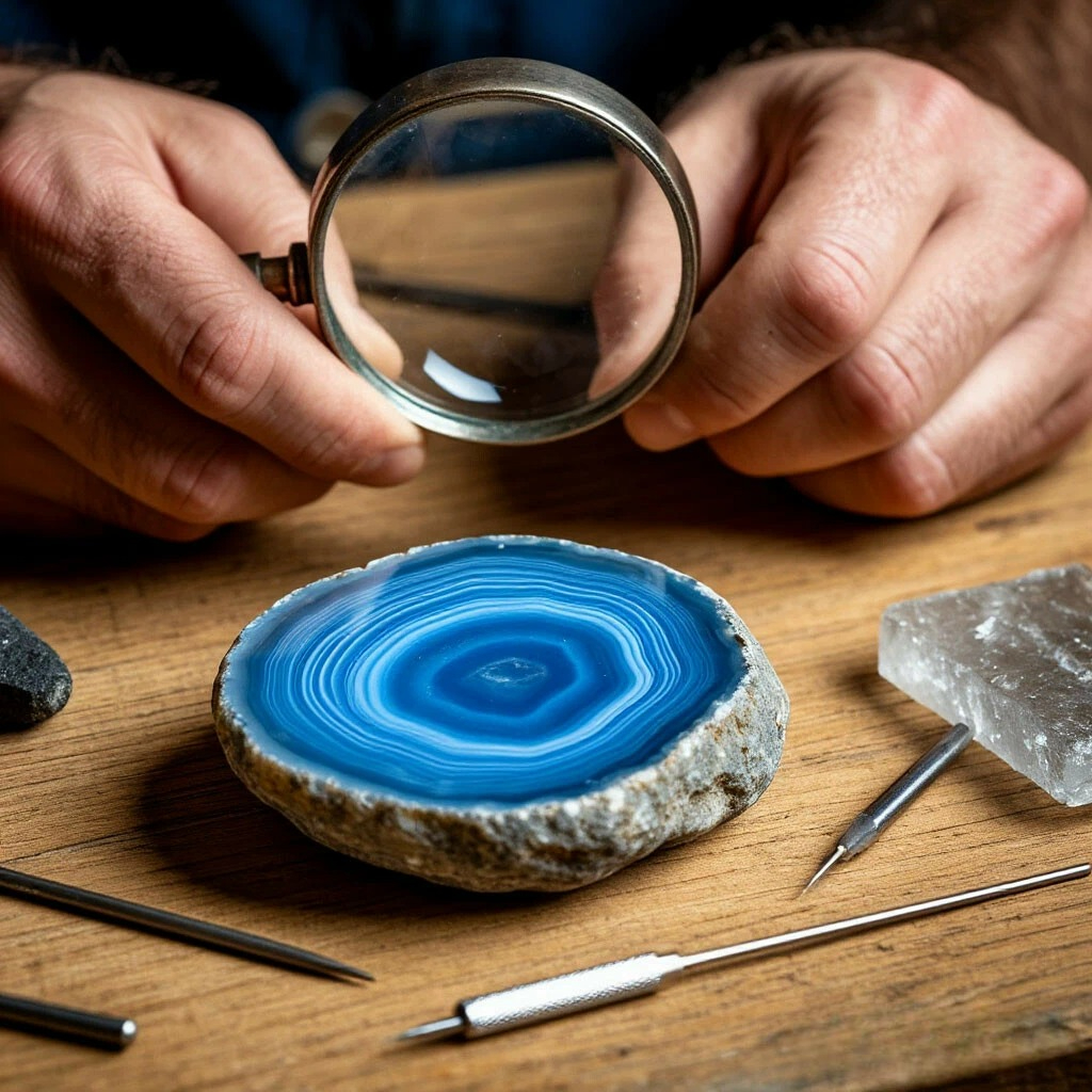 Как отличить голубой агат от подделки: 5 проверок