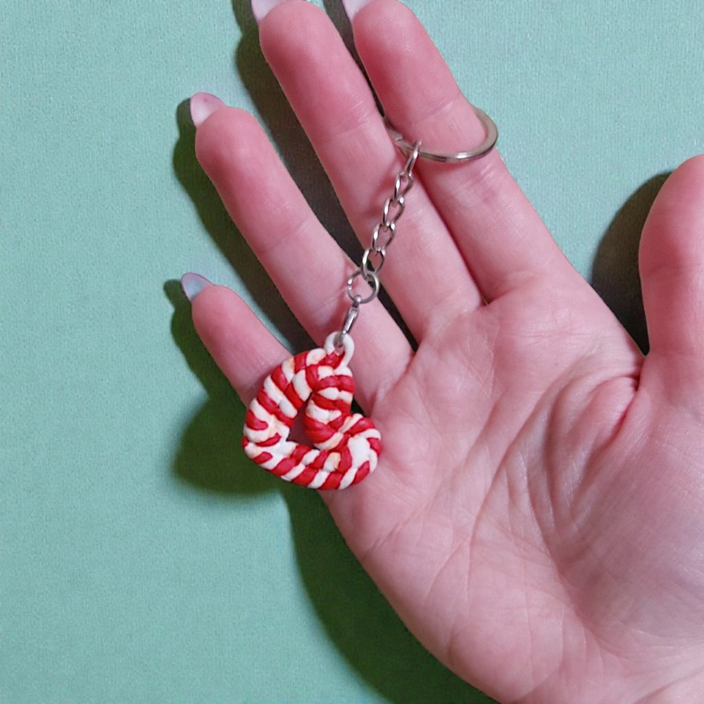 Брелок новогодний/романтичный леденец